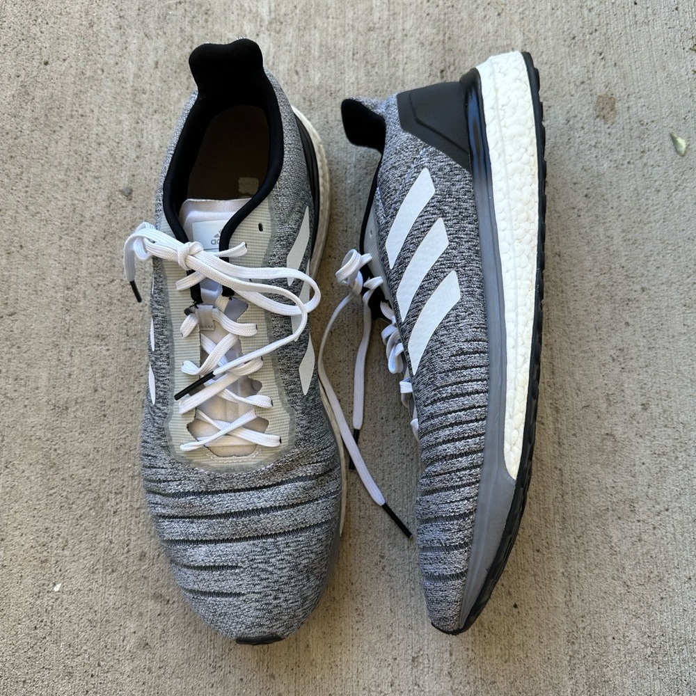 Adidas Solar Drive M Mens Size 12.5 Gray Boost Running Shoes Walking Sneakers
